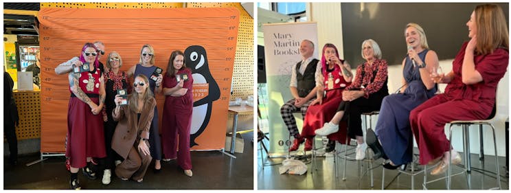 Collage showing photos of the 2025 Penguin Noir event in Melbourne..