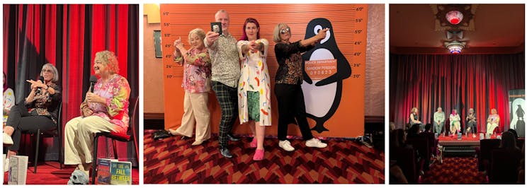 Collage showing photos of the 2025 Penguin Noir event in Sydney.